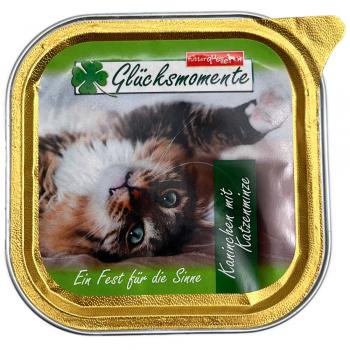 Katzenfutter Kaninchen mit Katzenminze