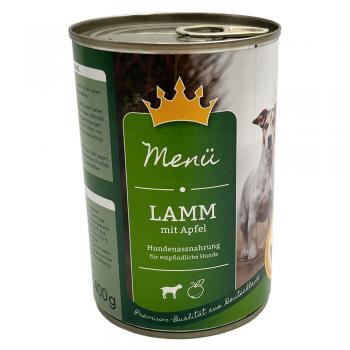 Hundefutter MENÜ Lamm mit Apfel