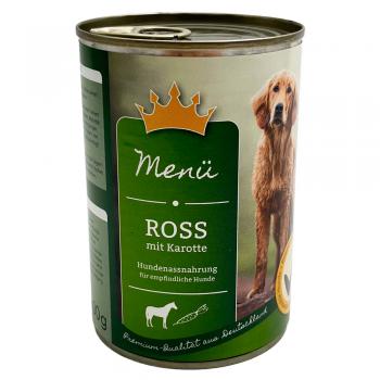 Hundefutter MENÜ Ross mit Karotte