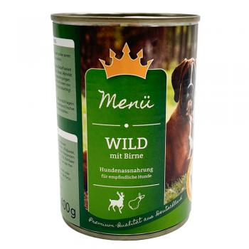 Hundefutter MENÜ Wild mit Birne